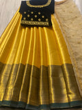 Kanjivaram Silk Half Saree Lehenga With Velvet Blouse South India Lehenga Choli image 3