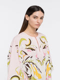 Trending Free Size Crepe Silk Beach Kaftan Green Off-White J5692 image 5