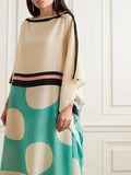 Soft Satin Silk Party Wear Kaftan, Maxi Dress J5585 image 4