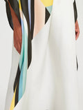 Women's Casual Wear Striped Printed Soft Silk Crepe Kaftan J5603 image 5