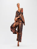 Soft Satin Silk Geometry Co-ord Sets J5638 image 6