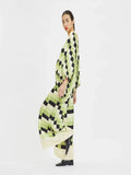 Checked Printed Co-ord Sets Kaftan Pant J5639 image 5