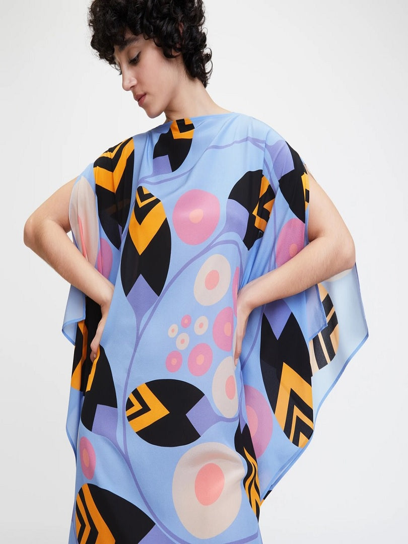 Casual Wear French Moss Printed Women Short Kaftan J5700 image 5