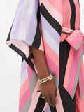 Belt Style Western Wear Exclusive Premium Silk Crepe Kaftans For Women J5707 image 5