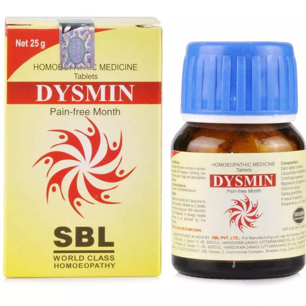SBL Homeopathy Dysmin Tablets image 1
