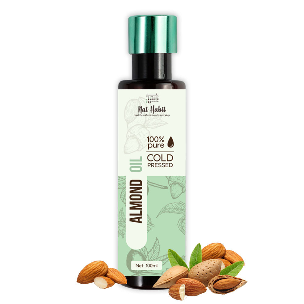 Nat Habit Pure Cold Pressed Almond (Badam) Oil image 2