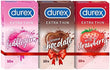 Durex Extra Thin Flavoured Condoms, 10s, Pack of 3 (Bubblegum + Chocolate + Strawberry)