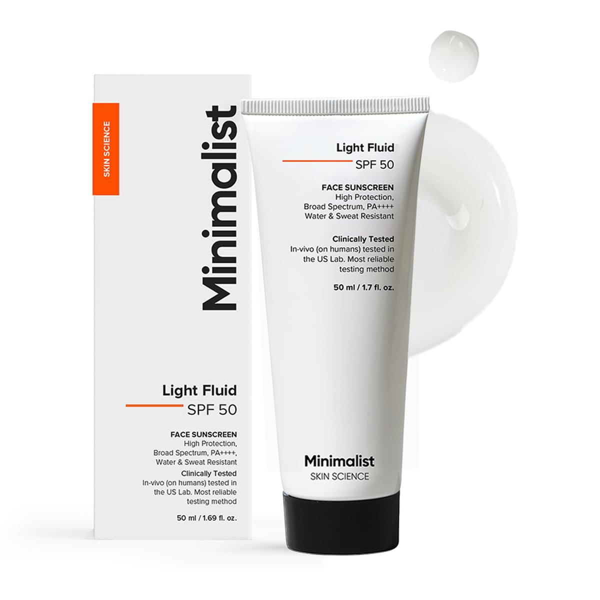Minimalist Light Fluid Sunscreen Women & Men | 50ml image 1
