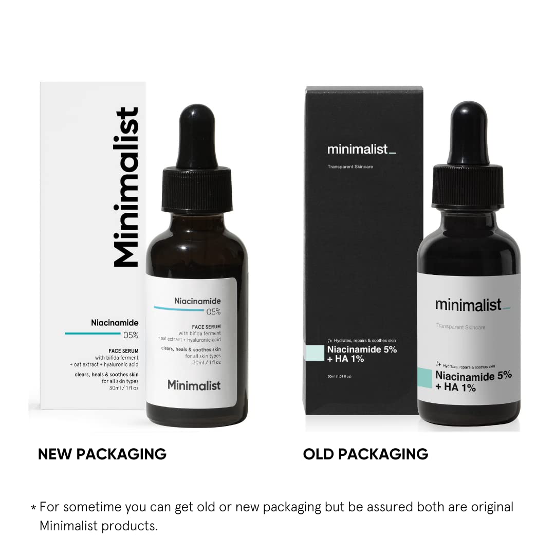 Minimalist Barrier Repair Niacinamide 5% Face Serum for Clear Glowing Skin-30ml image 5