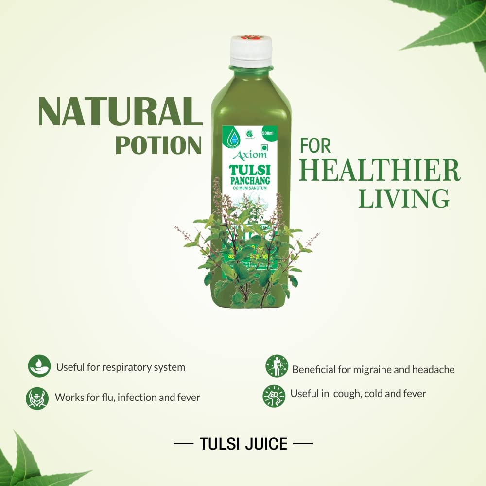 Jeevan Ras Tulsi Swaras Herbal Juice (500 ml) pack of 3 image 4