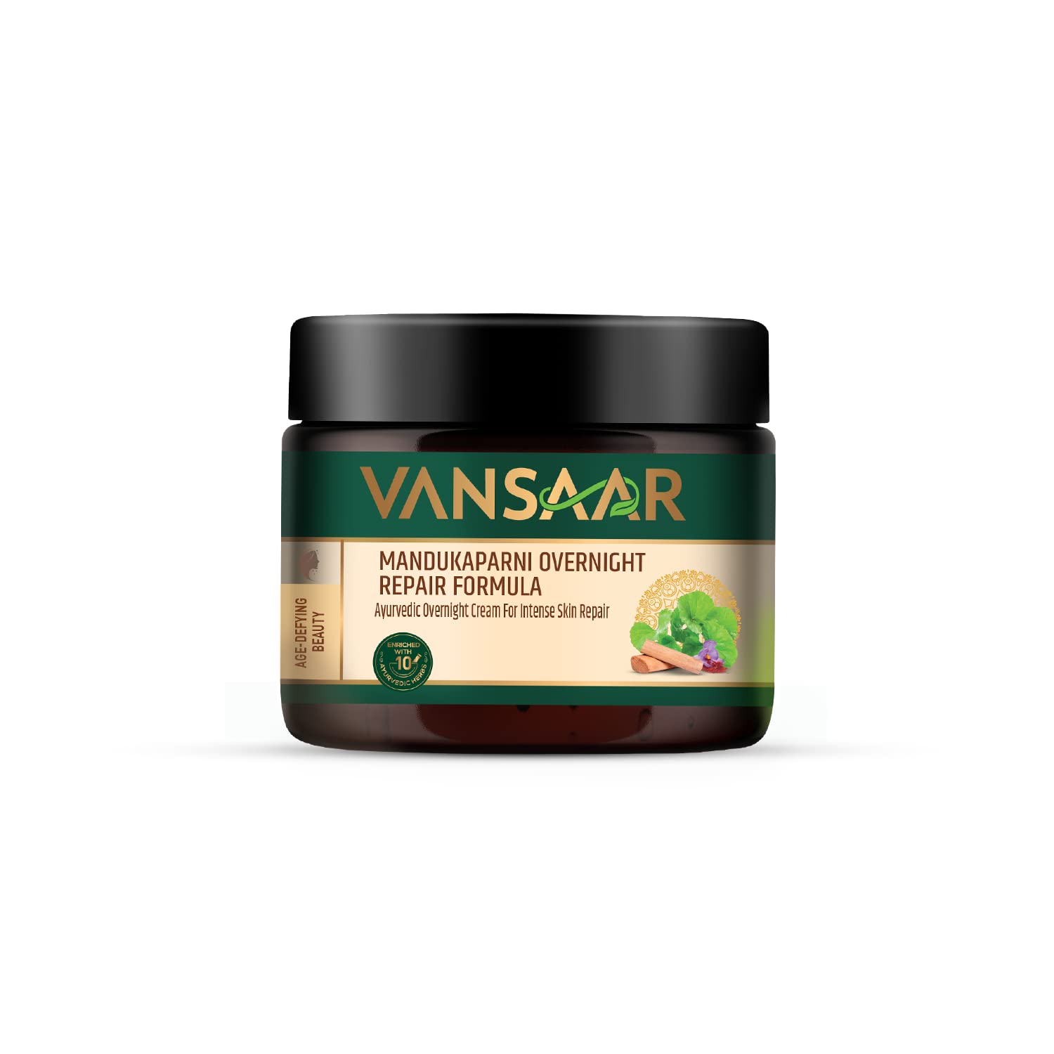 Baidyanath Vansaar Mandukaparni Night Cream – Ayurvedic Face Cream with Almond Oil & Saffron (50g) image 2