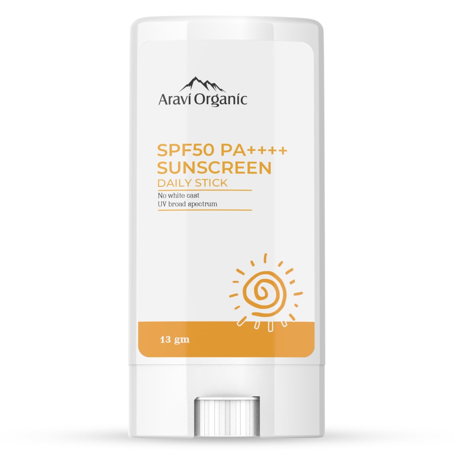 Aravi Organic SPF 50+ Daily Sunscreen Stick -13 gm image 1