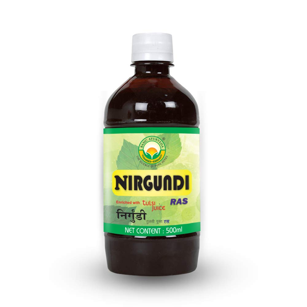 Basic Ayurveda Nirgundi Ras, 500 ml – Herbal Liquid Formula with Nirgundi & Tulsi image 2