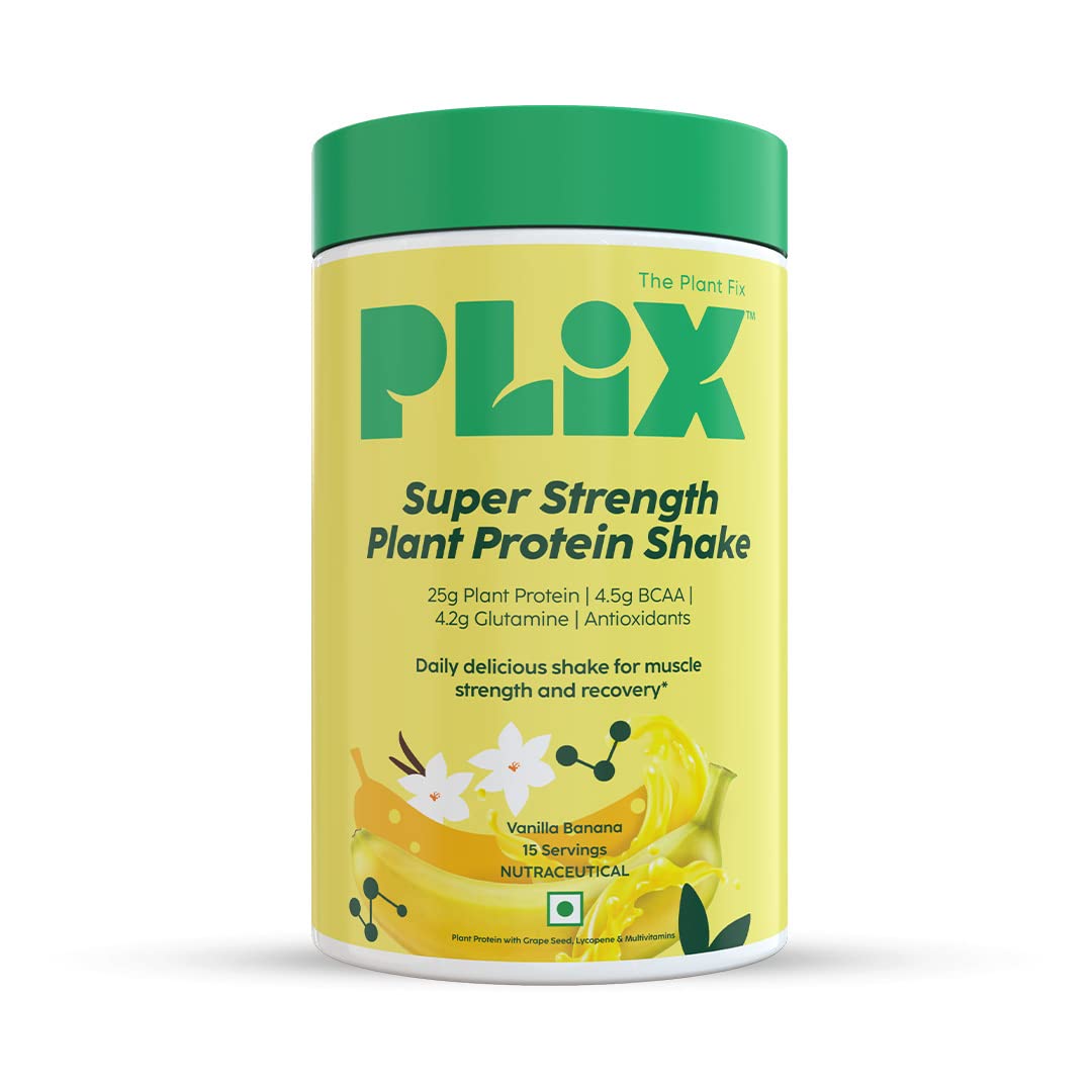 Plix Strength 25G Plant Protein Powder - Premium Plant-Based Protein for Fitness & Wellness, 500g image 3
