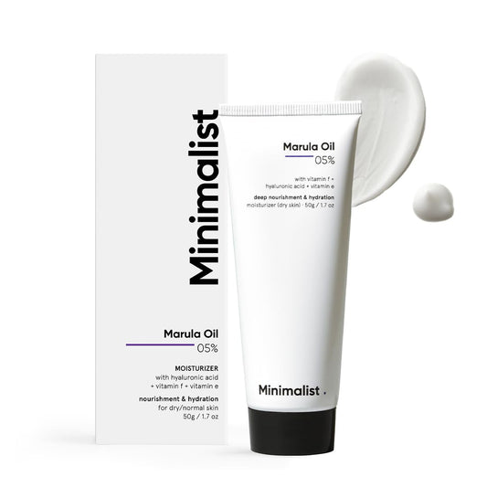 Minimalist Marula Oil 5% Face Moisturizer For Dry Skin-10ml image 1