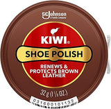 Kiwi 10113 1-1/8 Oz Brown Shoe Polish