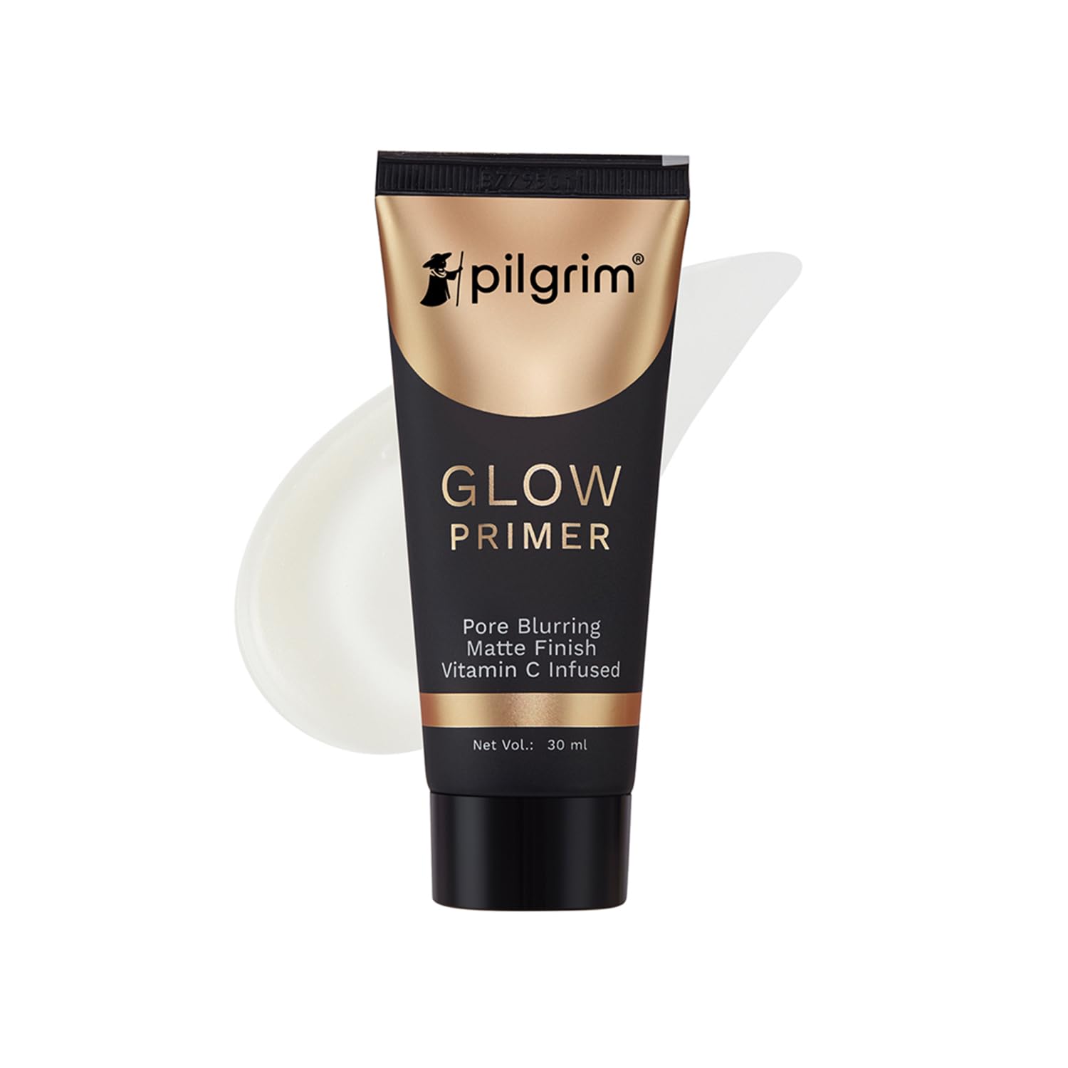 Pilgrim Glow Primer Lightweight Gel Based Velvety Matte Finish, Blurs Pores, Vit C+E Infused -30ml image 1