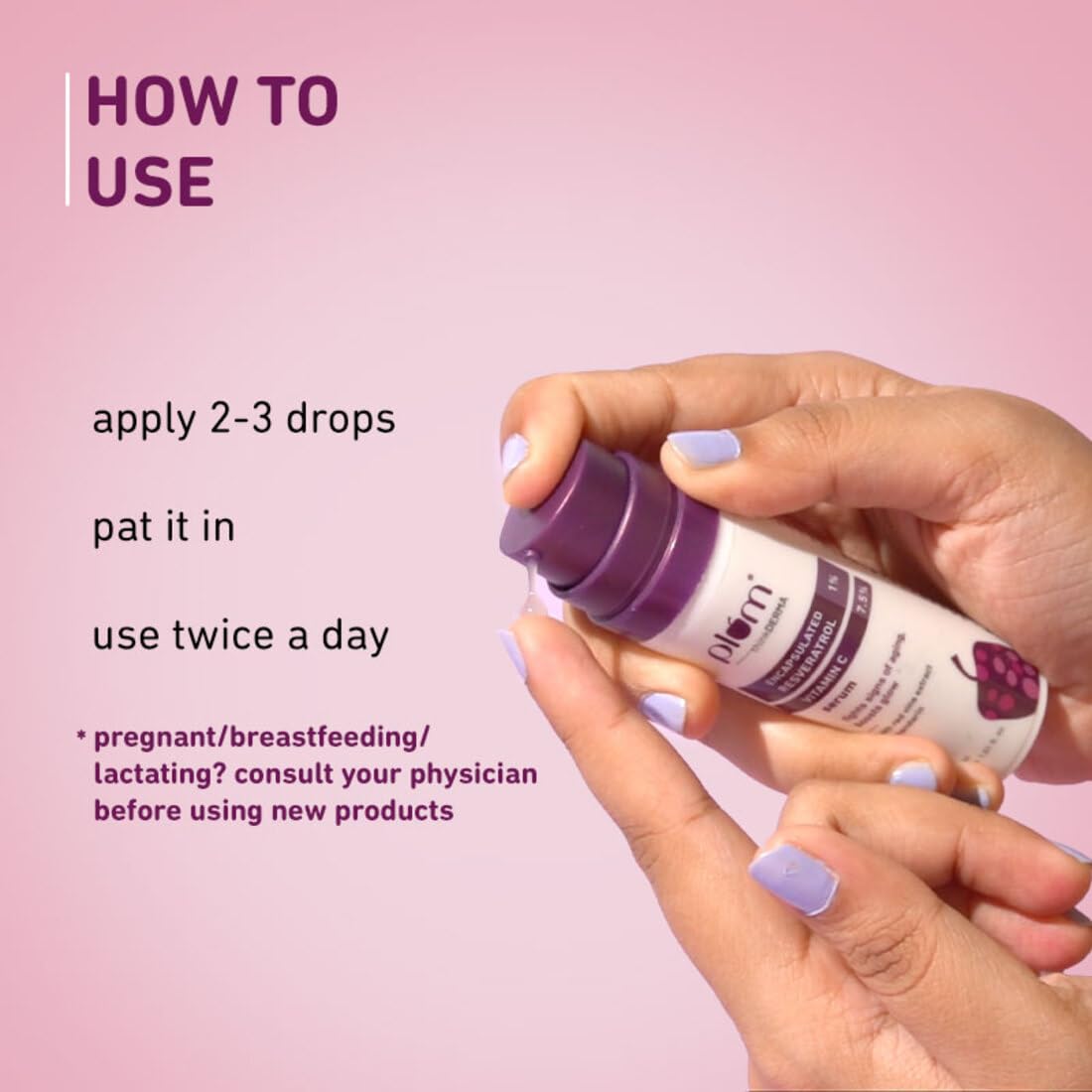Plum 1% Encapsulated Resveratrol & 7.5% Vitamin C Face Serum -30 ml image 5