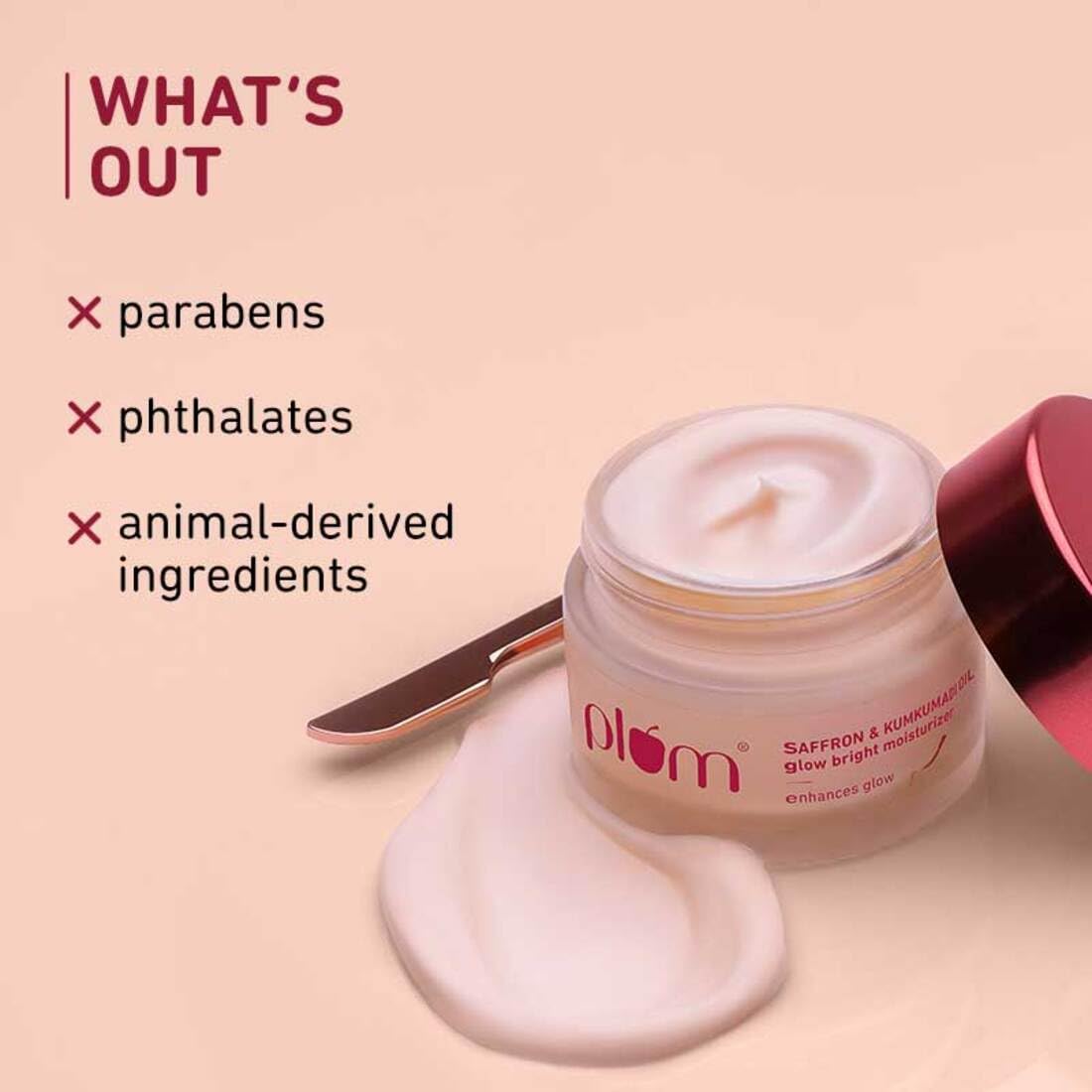 Plum Saffron & Kumkumadi Oil Daily Glow Bright Moisturizing Cream Moisturizer To Brighten Skin :- 50 gm image 6