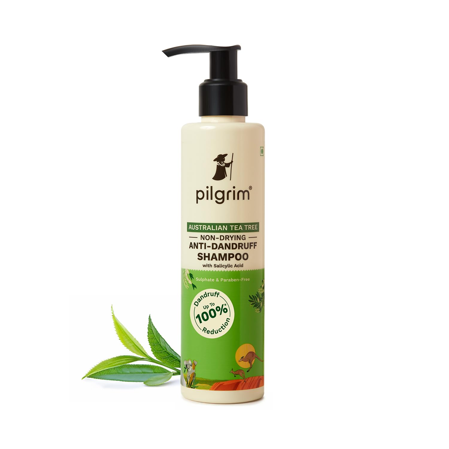 Pilgrim Australian Tea Tree Non-Drying Anti-Dandruff Shampoo 200 ml image 1