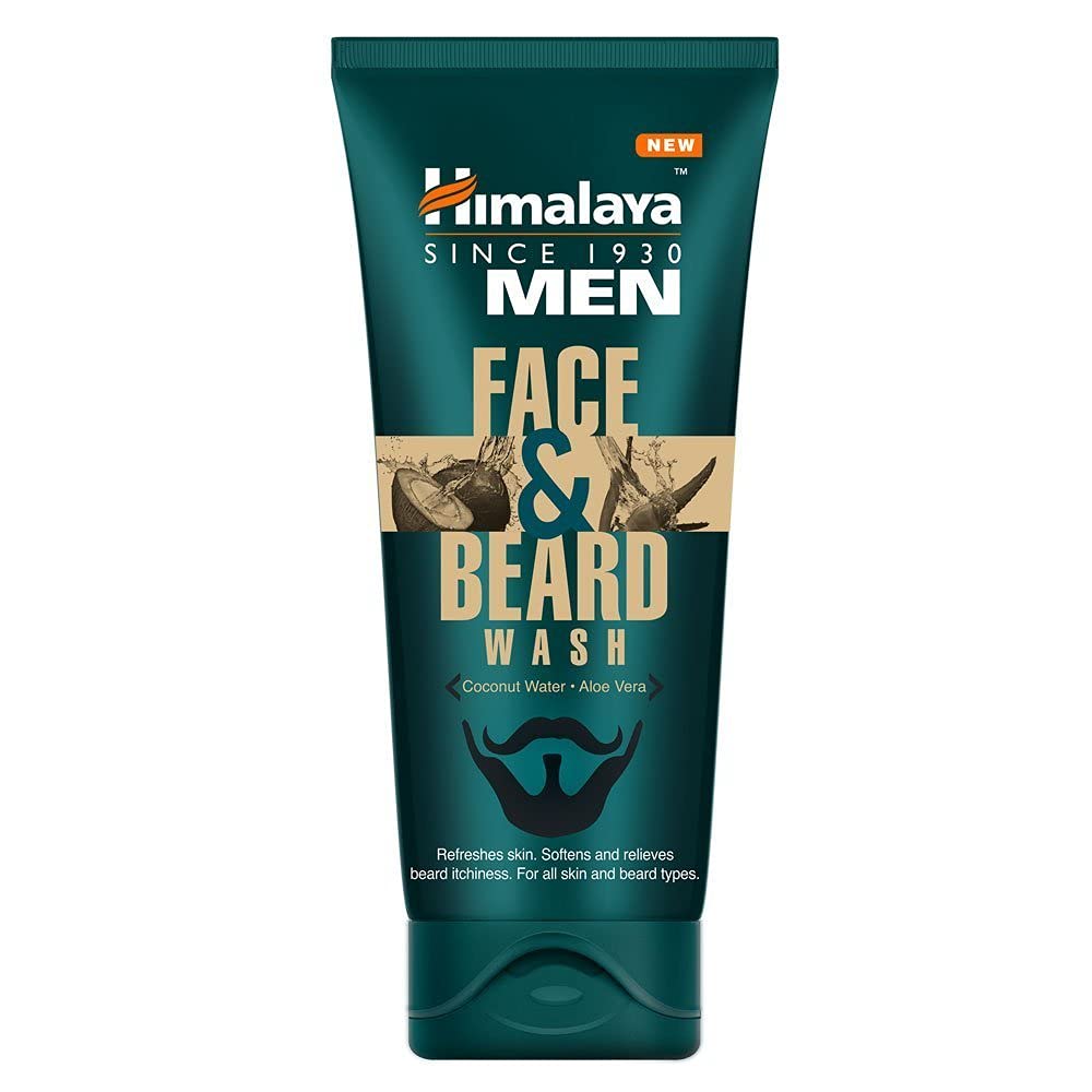 Face & Beard Wash with Aloe Vera & Coconut Water | Herbal Cleanser – 80ml image 1