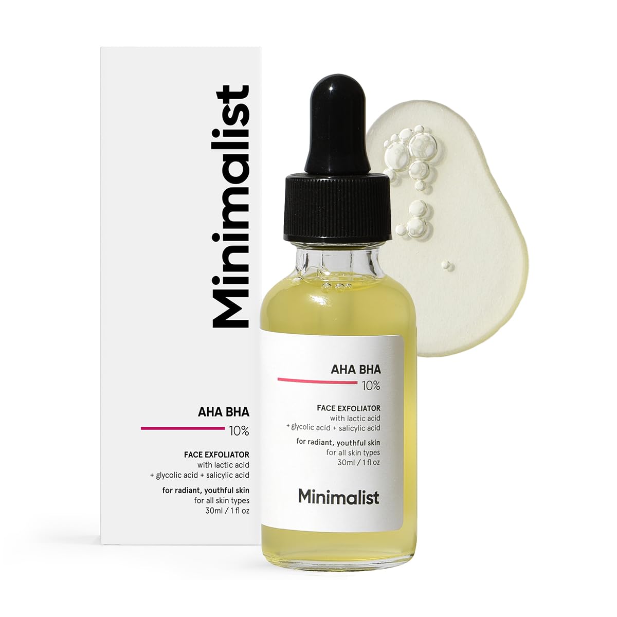 Minimalist 10% AHA BHA Exfoliating Serum-30ml image 1