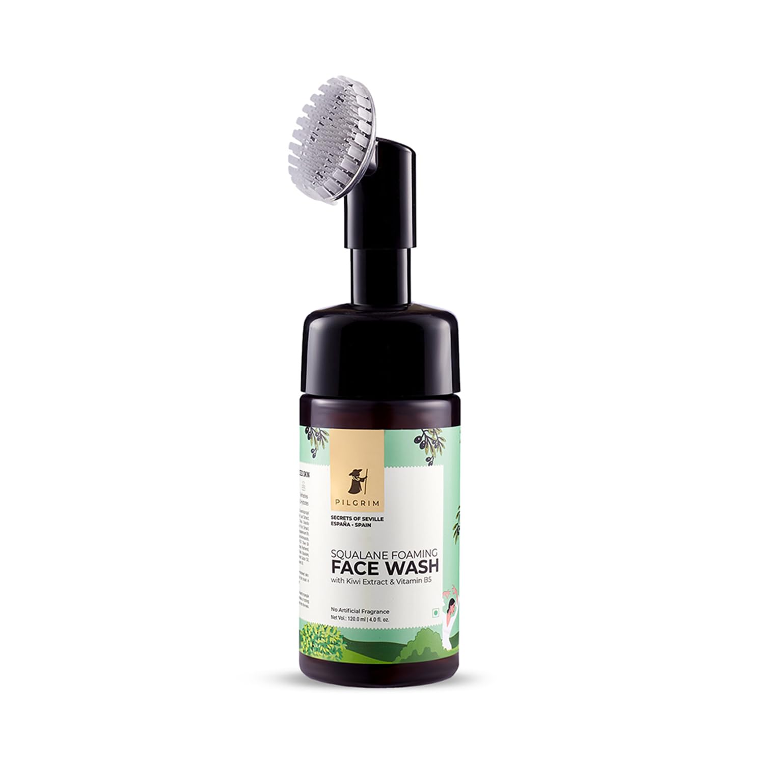 Pilgrim Spanish Foaming Face Wash With Kiwi Extracts & Aloe For Skin Hydration -120 ml image 1