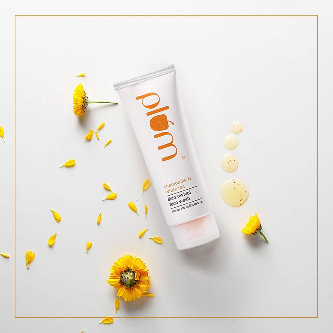 Plum Chamomile & White Tea Revival Face Wash | Mild Cleanser  :- 120ml image 3