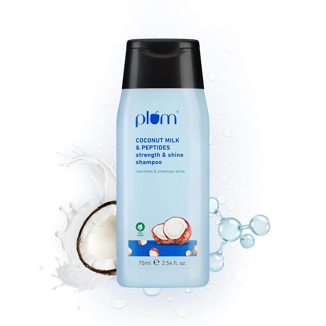 Coconut Milk & Peptides Strength & Shine Shampoo :- 75ml image 1