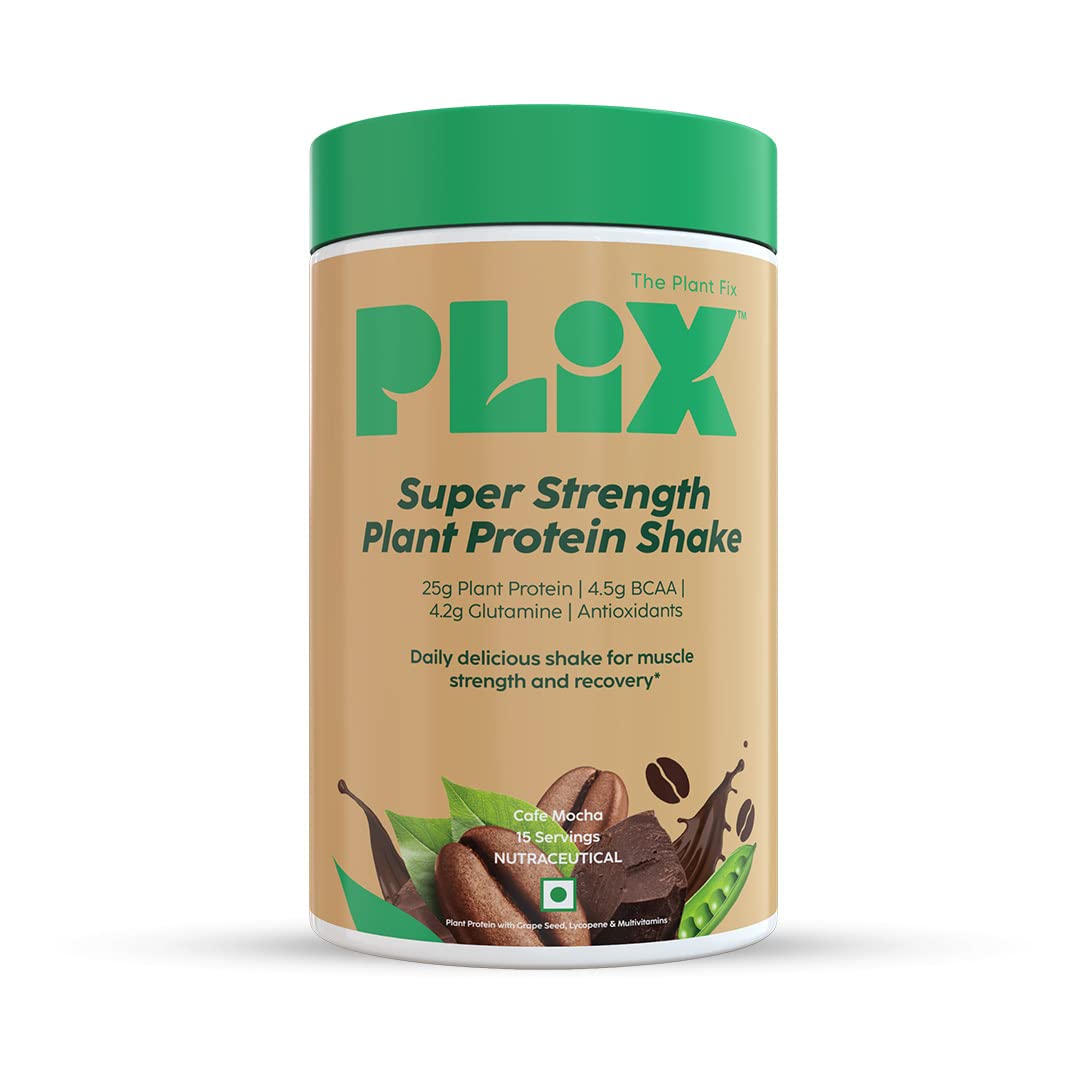 Plix Strength 25G Plant Protein Powder - Premium Plant-Based Protein for Fitness & Wellness, 500g image 2