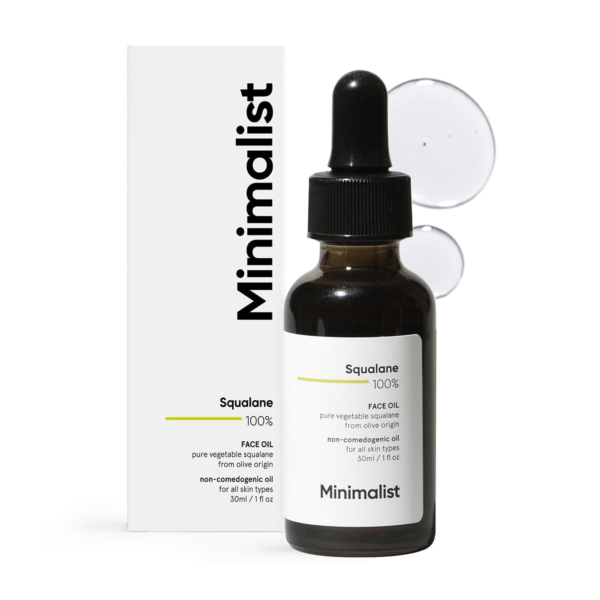 Minimalist Squalane Face Oil 30ml  Plant-Derived, Lightweight Hydration & Moisturization  Reduces Fine Lines image 1