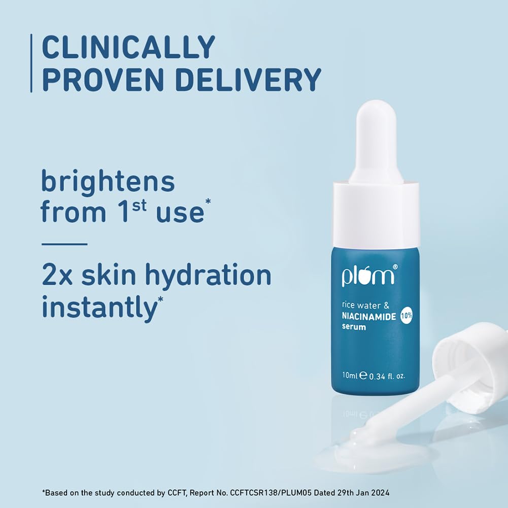 Plum 10% Niacinamide Face Serum For Clear, Bright Skin Fades Blemishes 10 ml image 4
