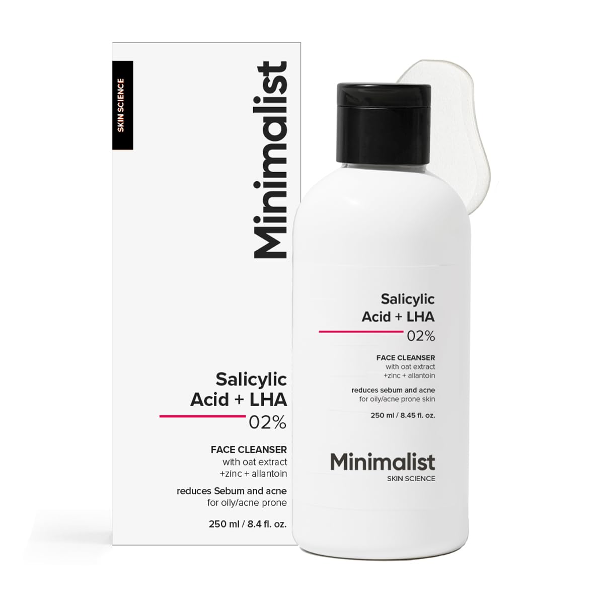 Minimalist Anti-Acne Salicylic Acid 2% Face Wash with LHA for Pore Cleansing -100 ml image 2