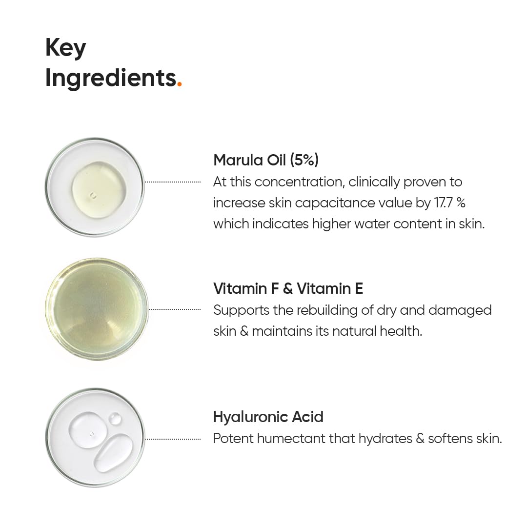 Minimalist Marula Oil 5% Face Moisturizer For Dry Skin-10ml image 4
