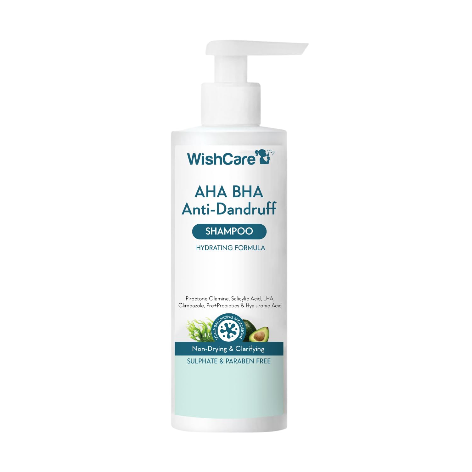 WishCare Hydrating AHA BHA Anti Dandruff Shampoo 250ml image 1