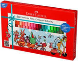 Faber Castell Connector Pens, Multicolor - Pack of 50