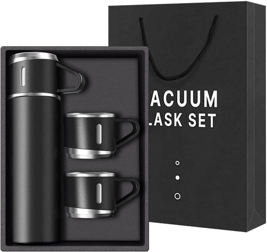 Stainless Steel Thermo 500ml Vacuum Insulated Bottle Water Flask Gift Set 500 ml image 1