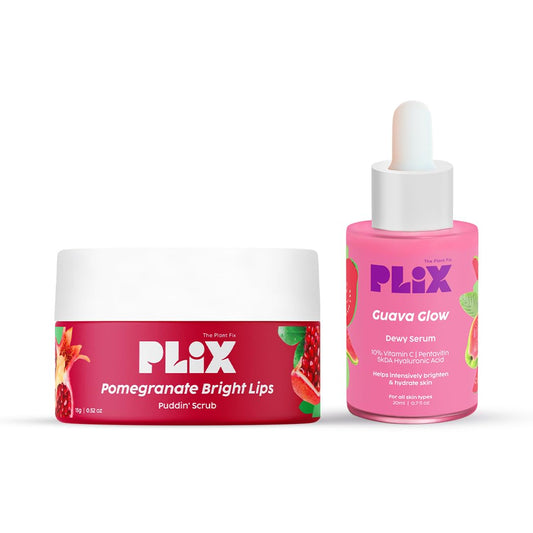 PLIX   Guava Face Serum and Pomegranate Lip Scrub (20 ml + 15gm) image 1