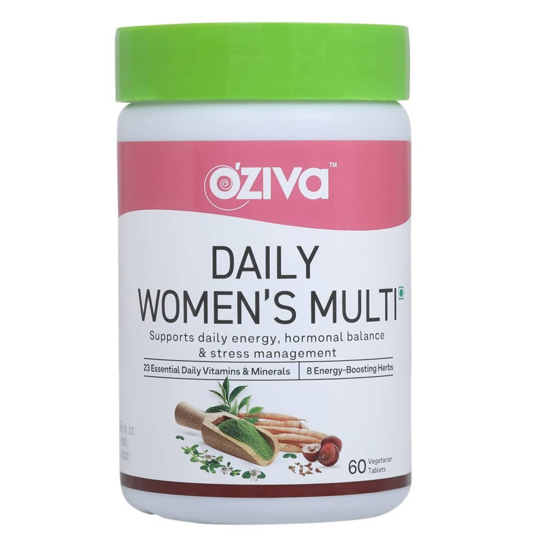 OZiva Daily Women’s Multi Tablets – 60 Count | Plant-Based Daily Wellness Supplement image 1