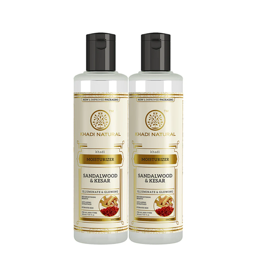 Khadi Natural Sandalwood and kesar Moisturizer- pack of 2 image 1