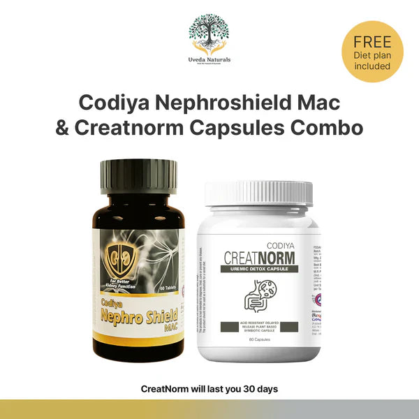 Uveda Naturals Codiya Nephroshield Mac & Creatnorm Capsules image 3