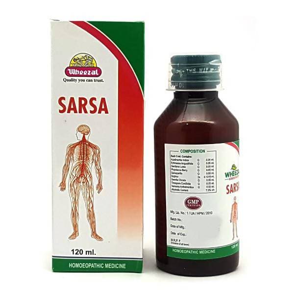 Wheezal Homeopathy Sarsa Syrup image 1