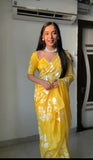 Ready To Wear Pure Soft Georgette Silk Saree With Blouse image 15