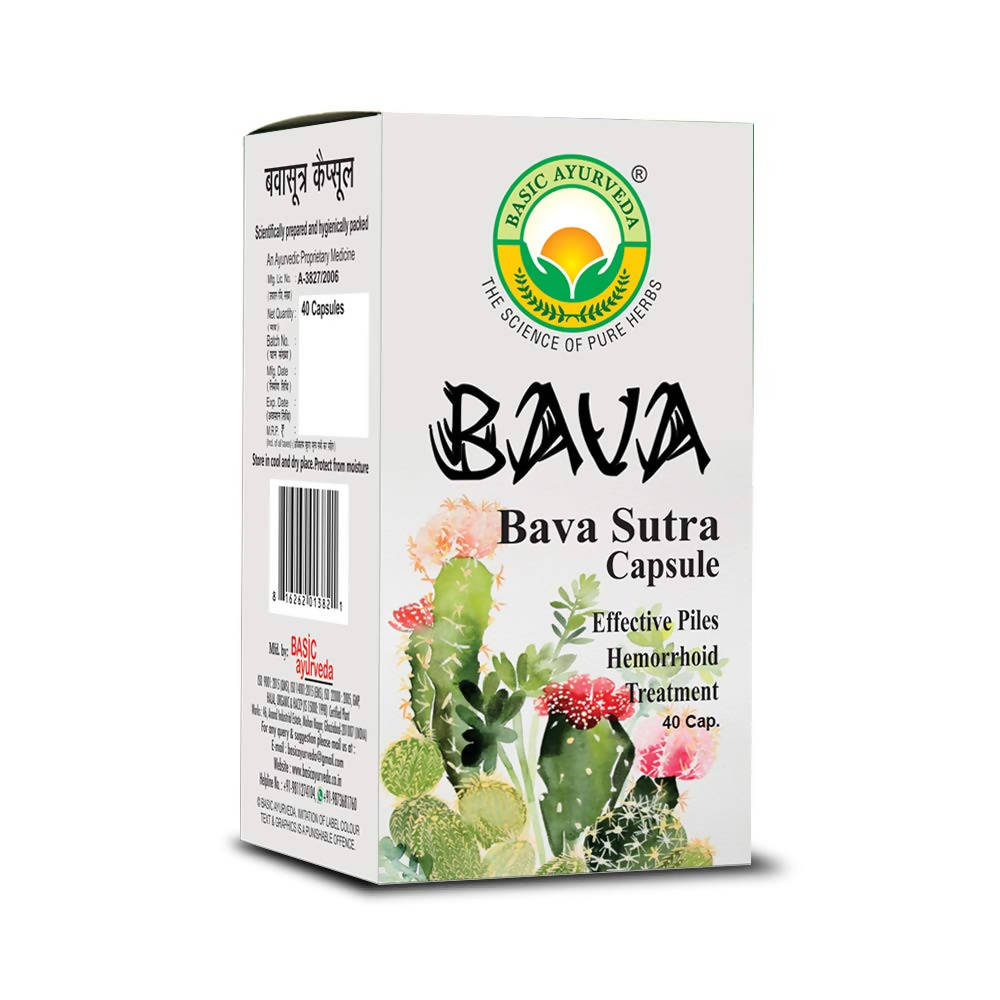 Basic Ayurveda Bava Sutra Capsules - 40 Capsules image 4
