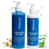 BeBodywise 1% Salicylic Acid Body Wash and 10% Niacinamide Body Lotion -Combo image 1