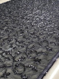 Black Color Georgette Party wear Saree image 6