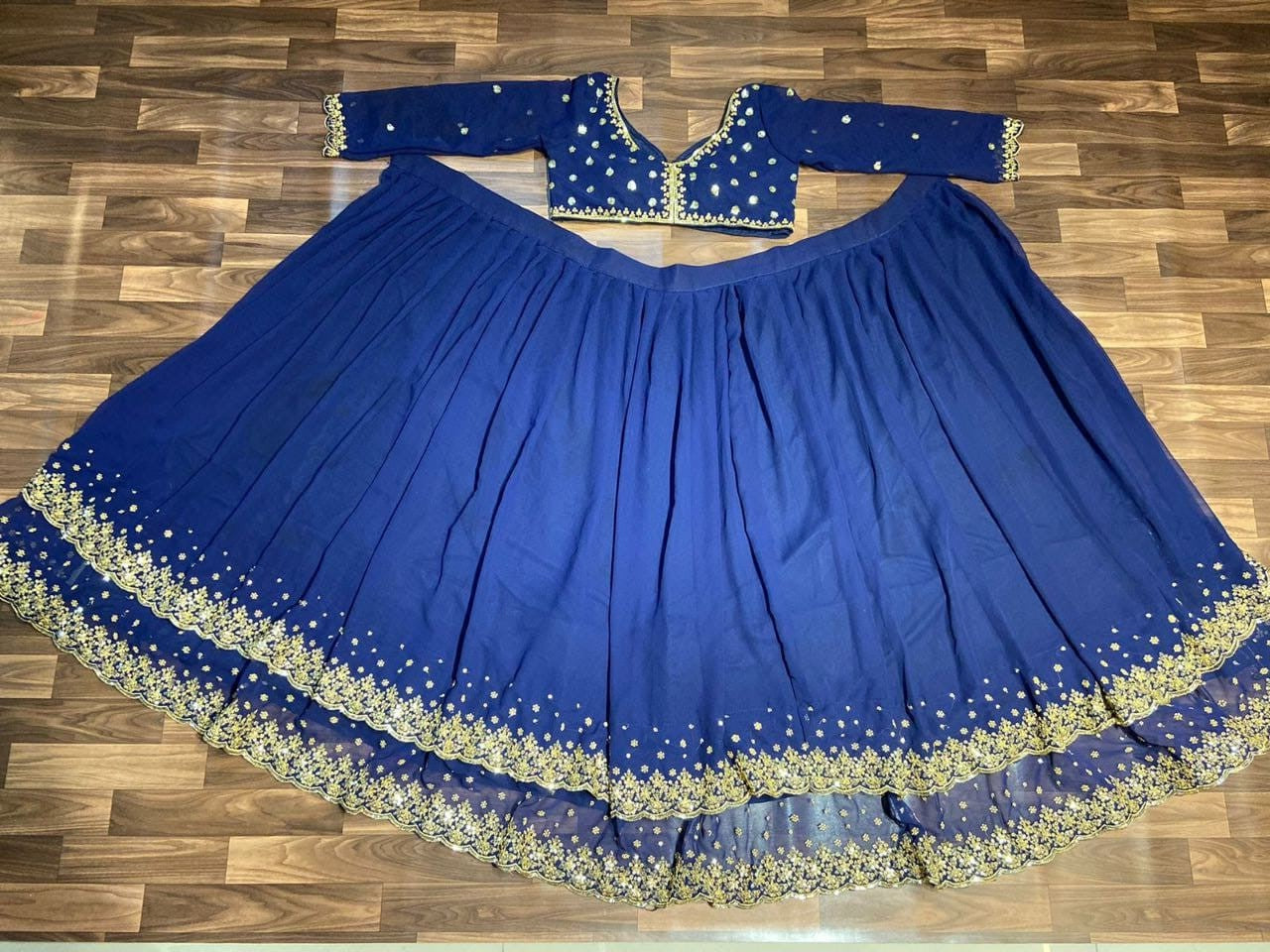 Premium Georgette With Double Ruffle Layers Lehenga Choli image 5