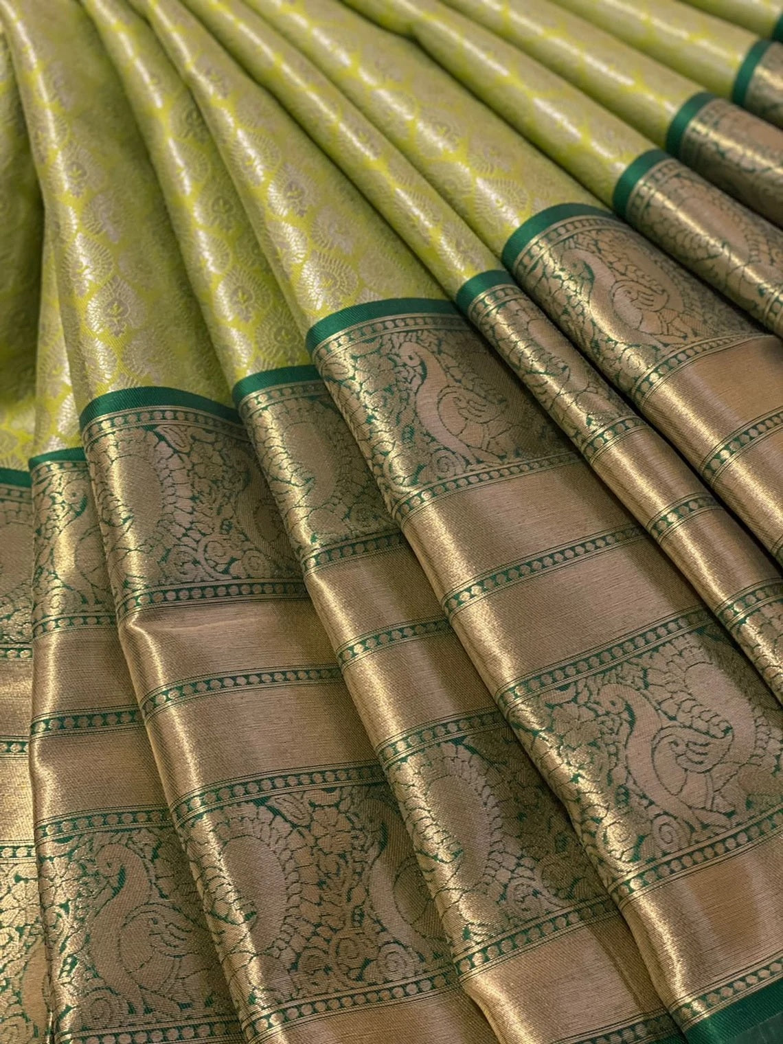 Kanjivaram Silk Pure Half & Embroidery Work Saree Lengha Blouse With Dupatta image 5