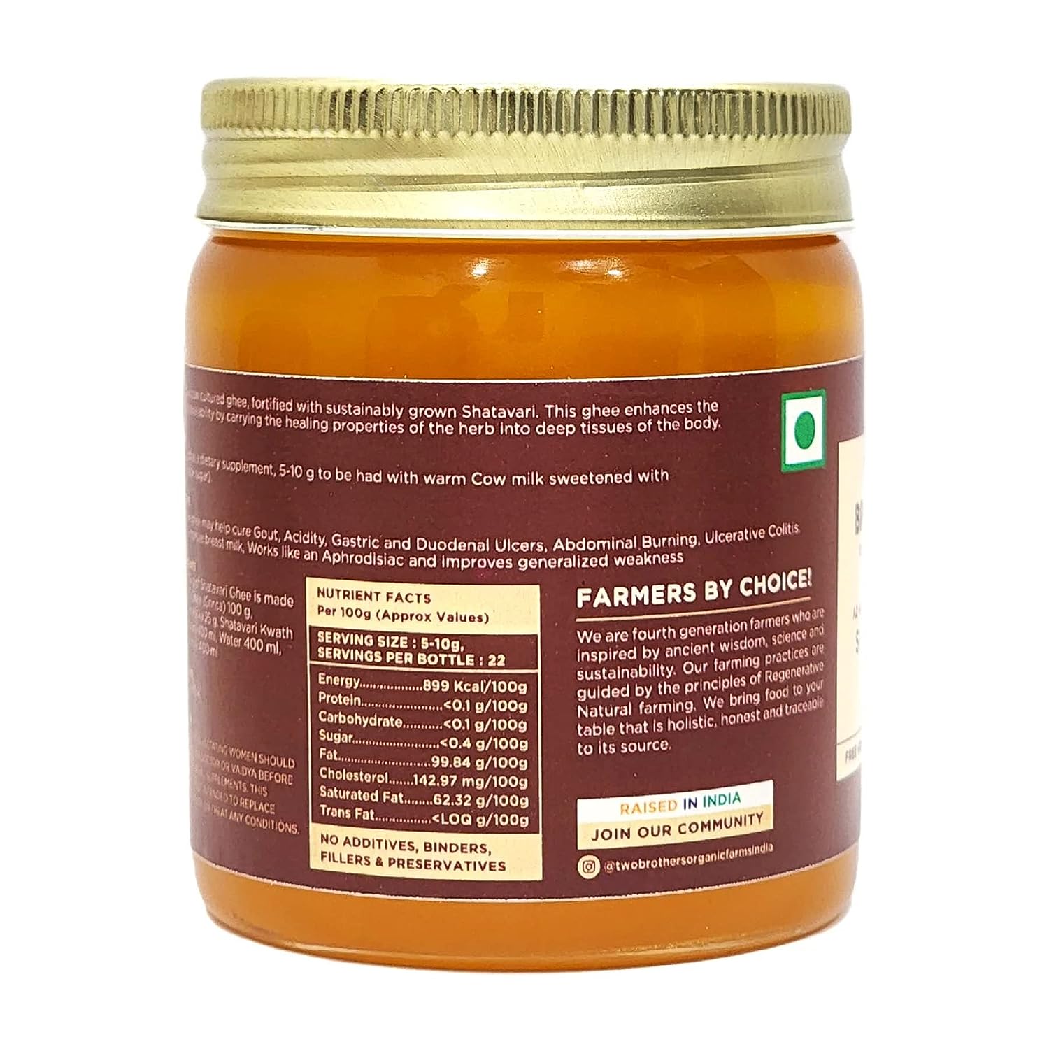 Two Brothers Organic Farms Shatavari Ghee image 5