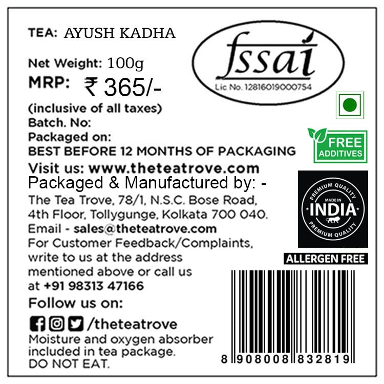 The Tea Trove - Ayush Kadha Herbal Tea image 5